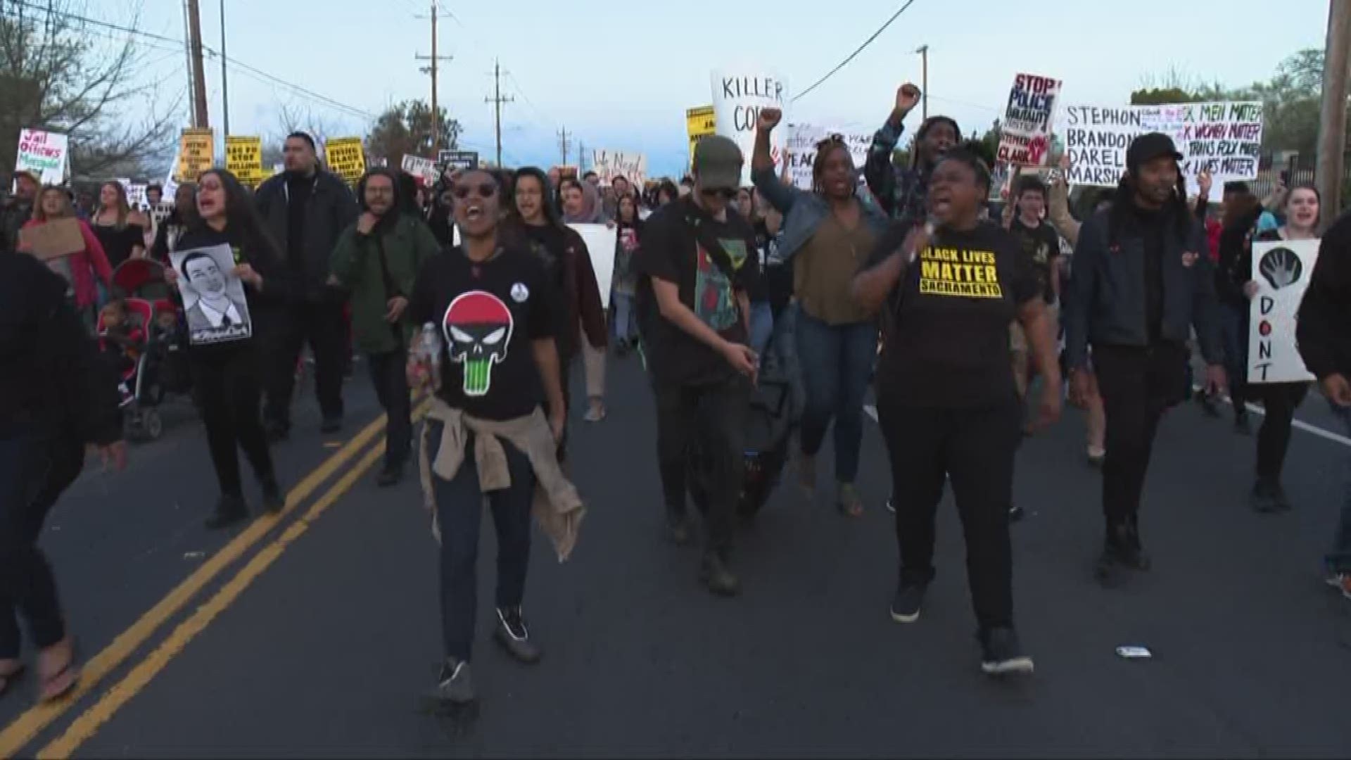 Marking one year to the day Stephon Clark was killed in his grandmother's backyard, hundreds took to the streets marching through Sacramento's Meadowview area to honor Stephon Clark's life.