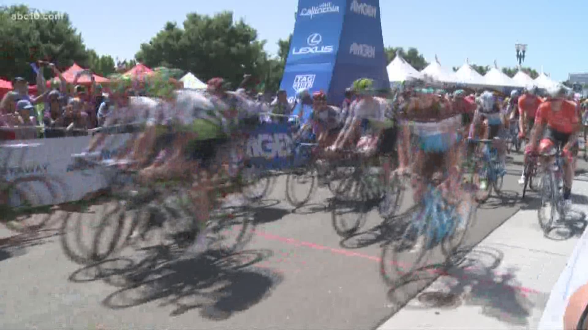 The wheels will be returning to Downtown Stockton when Stage 3 of the Amgen Tour starts on Tuesday, May 14, 2019.