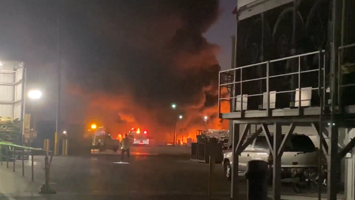 Stockton Fire: Firefighter in progress along Beyer Lane - Vimarsana News