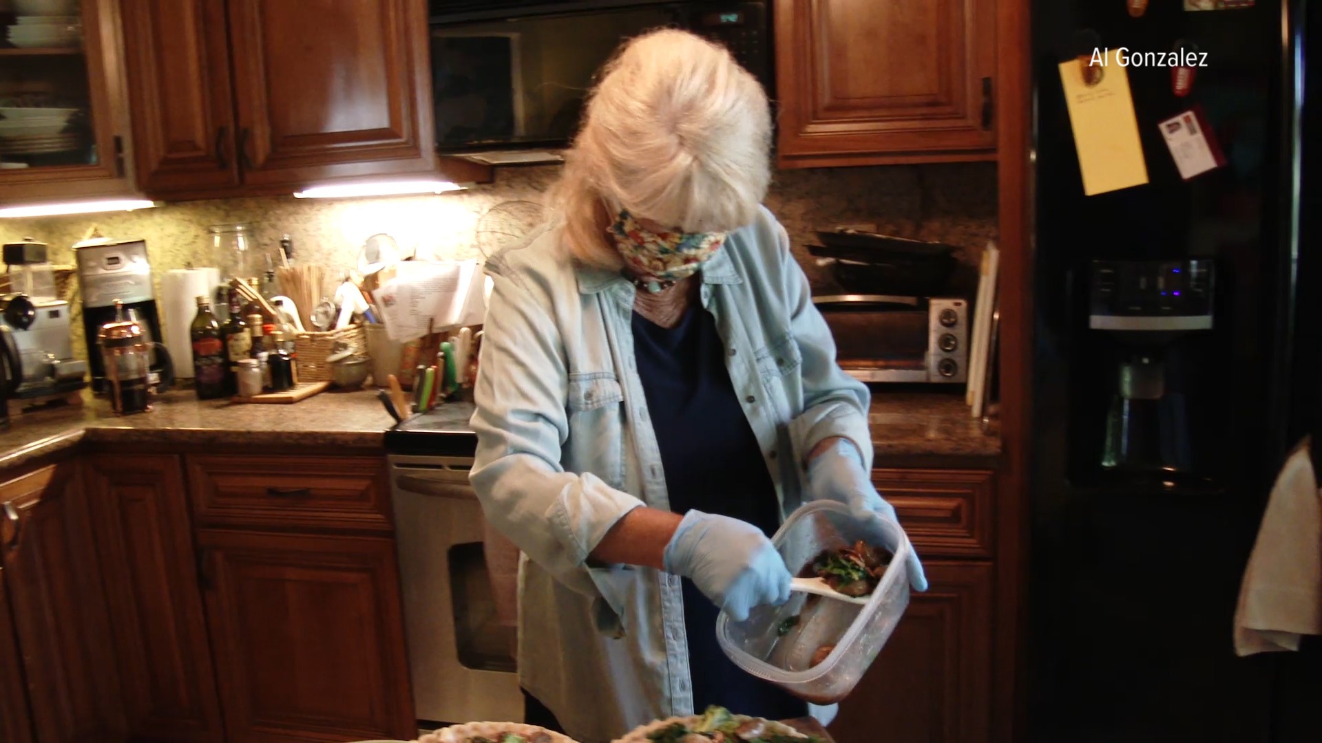 A Sacramento woman, known as the 'cooking angel' goes grocery shopping, runs errands and cooks for her neighbors to help flatten the curve.