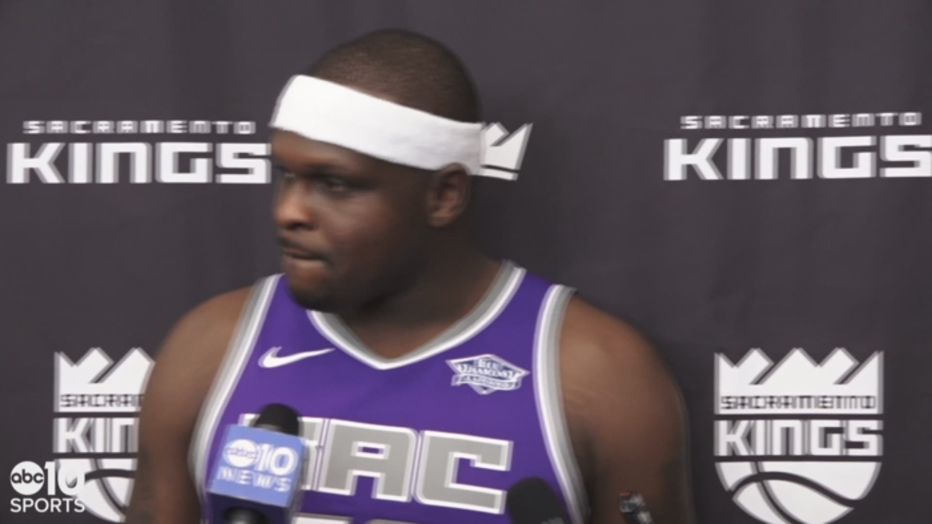 Kings forward Zach Randolph talks with the media about his impressions of rookie Marvin Bagley III, the amount of front-court players on his Sacramento team and the talent on the roster.