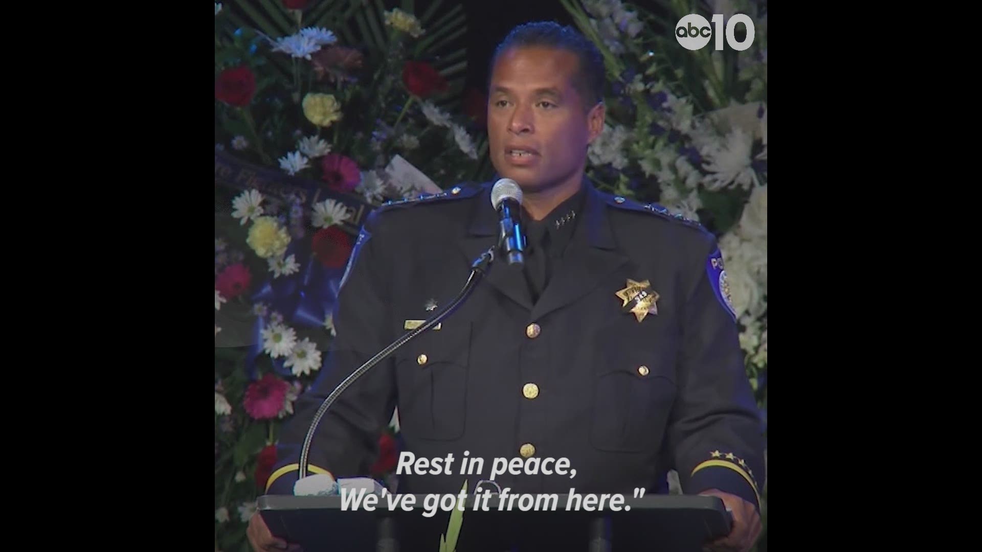"The debt our department and community owes your family can never be repaid," Sacramento Police Chief Daniel Hahn said Thursday, telling the family of fallen Officer Tara O'Sullivan that the department will always be there for them when needed.