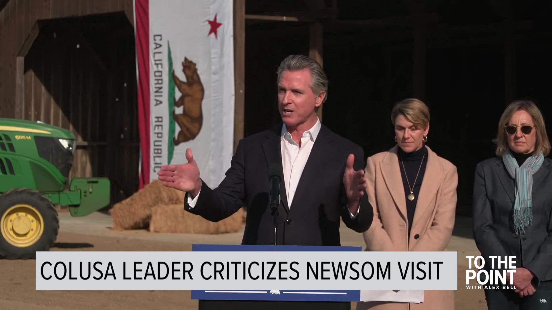 Newsom was recently criticized for his news conference in Colusa County, with one county leader saying his visit was more about optics than substance.