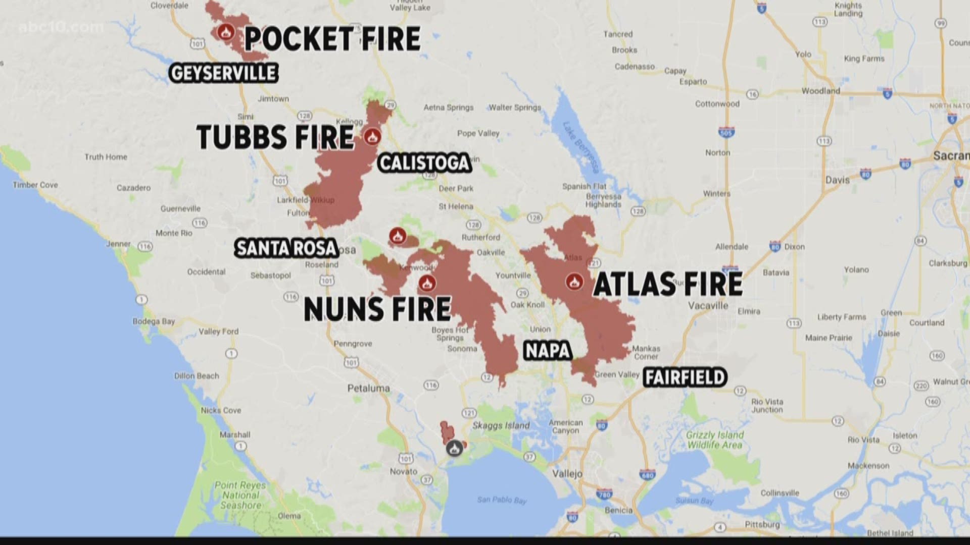 Things are looking up as firefighters continue to get more containment of the fires in Northern California.
