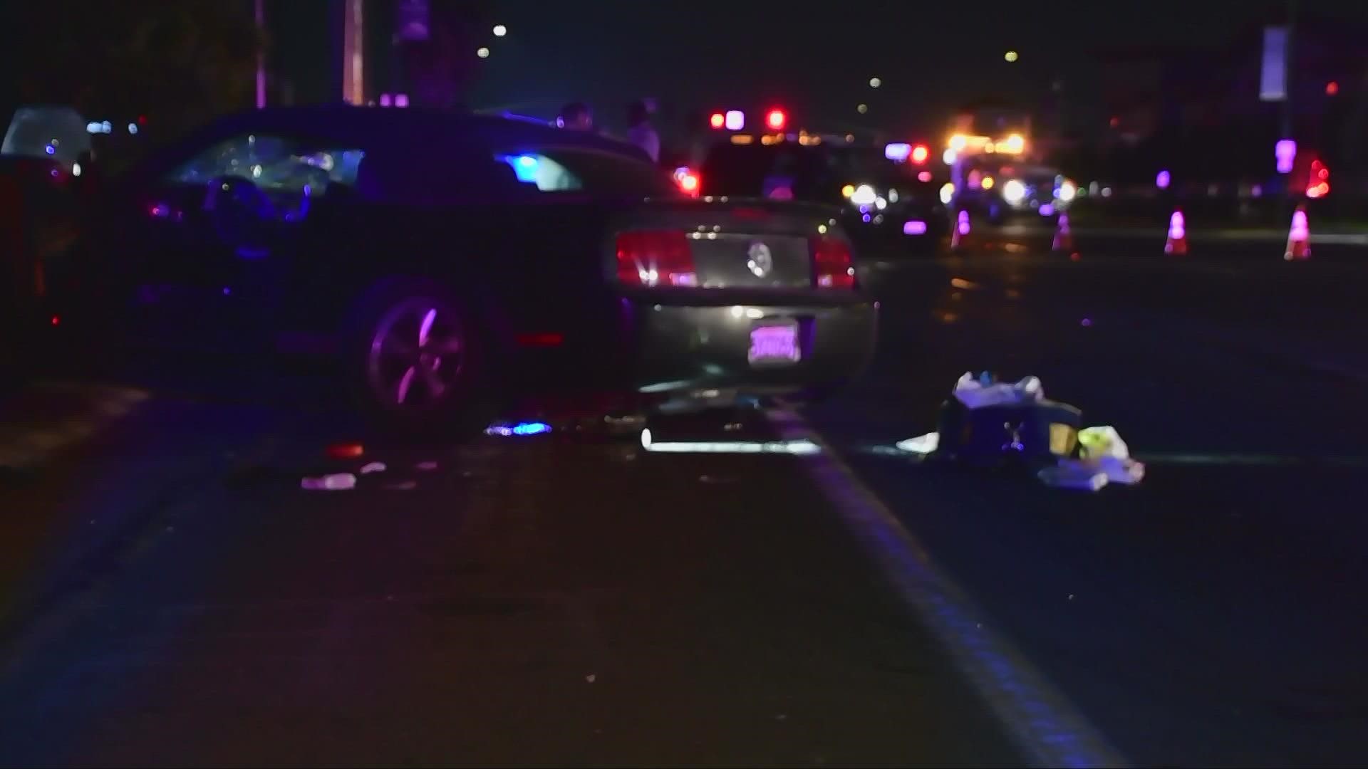 Investigators believe the person who crashed into the CHP officer was under the influence at the time of the crash.
