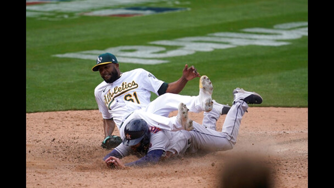 Yordan Álvarez hits 3-run homer as Astros beat A's again