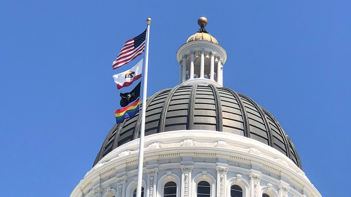 california teacher gay pride flag
