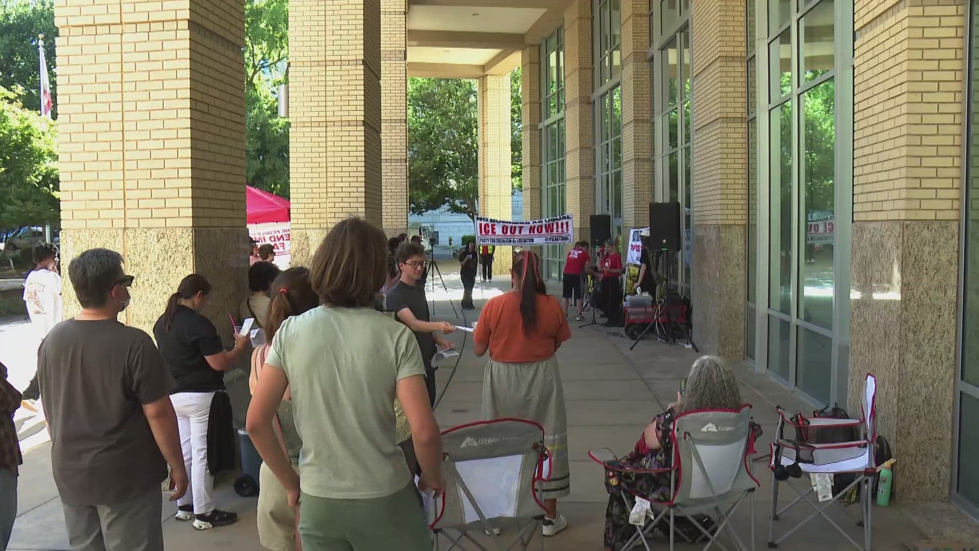 Sacramento protesters return to City Hall over intelligence center partnership