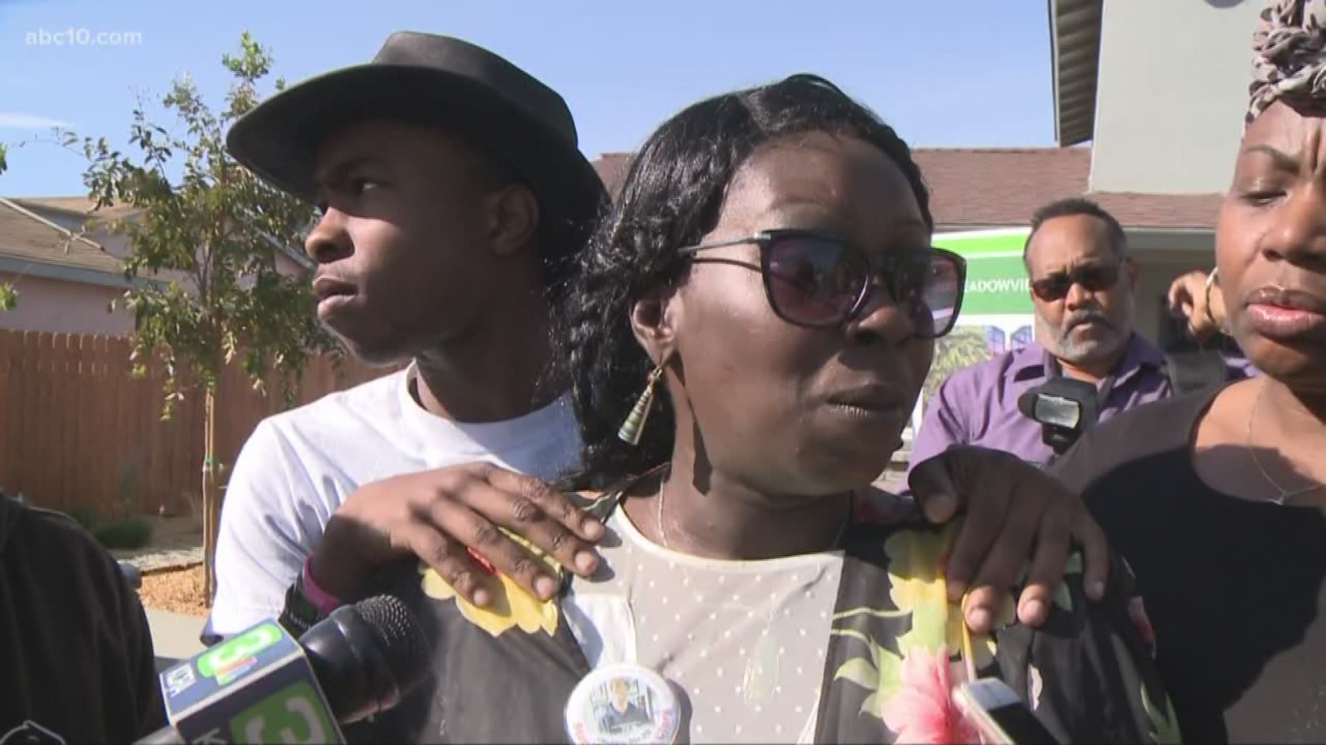 Stephon Clark's family held a ceremony Wednesday to thank members of the community for their support following the death of their son, brother, and grandson.