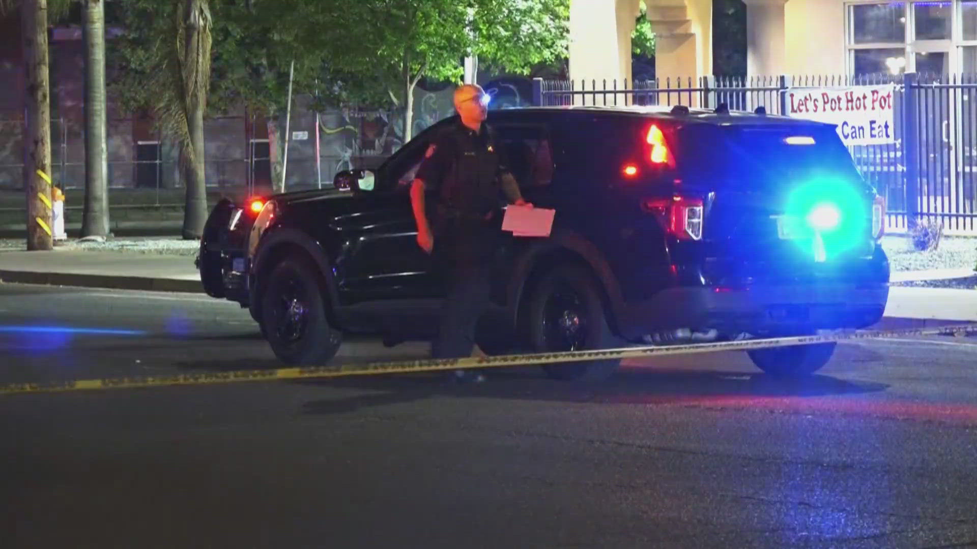 The collision was reported in the area of Stockton Boulevard and Riza Avenue just after 9 p.m.
