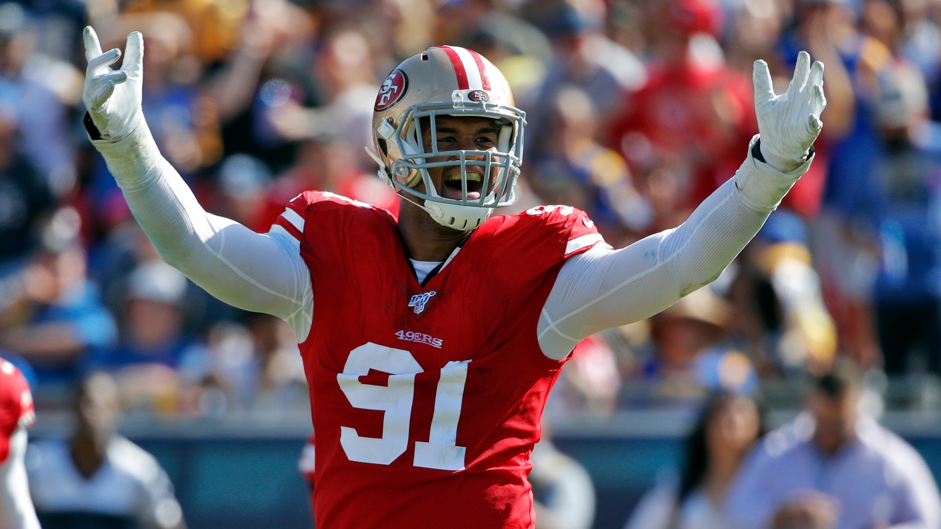 Arik Armstead of the San Francisco 49ers talks to ABC10's Sean Cunningham about his new five-year extension with the Niners & his plan to help Sacramento restaurants