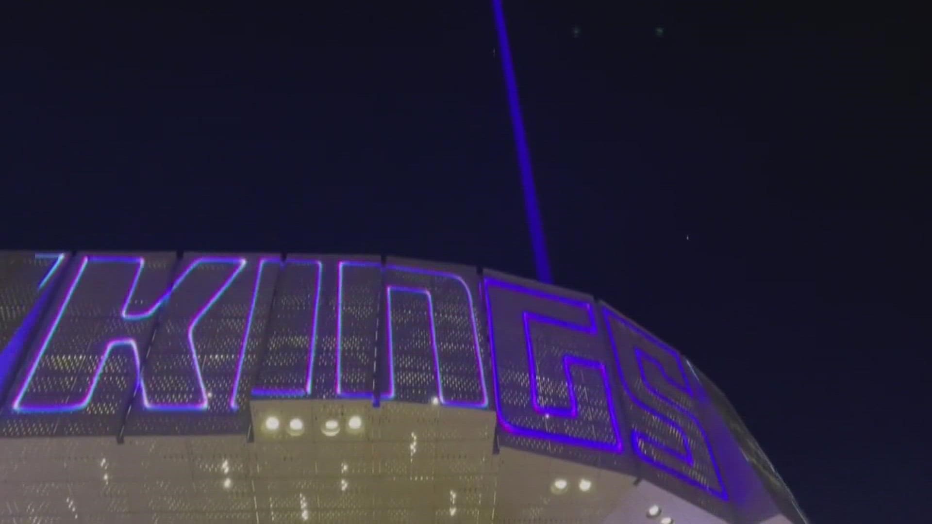 The idea for the Sacramento Kings purple beam came together for the first time on Sept. 16, also known as '916 Day'.