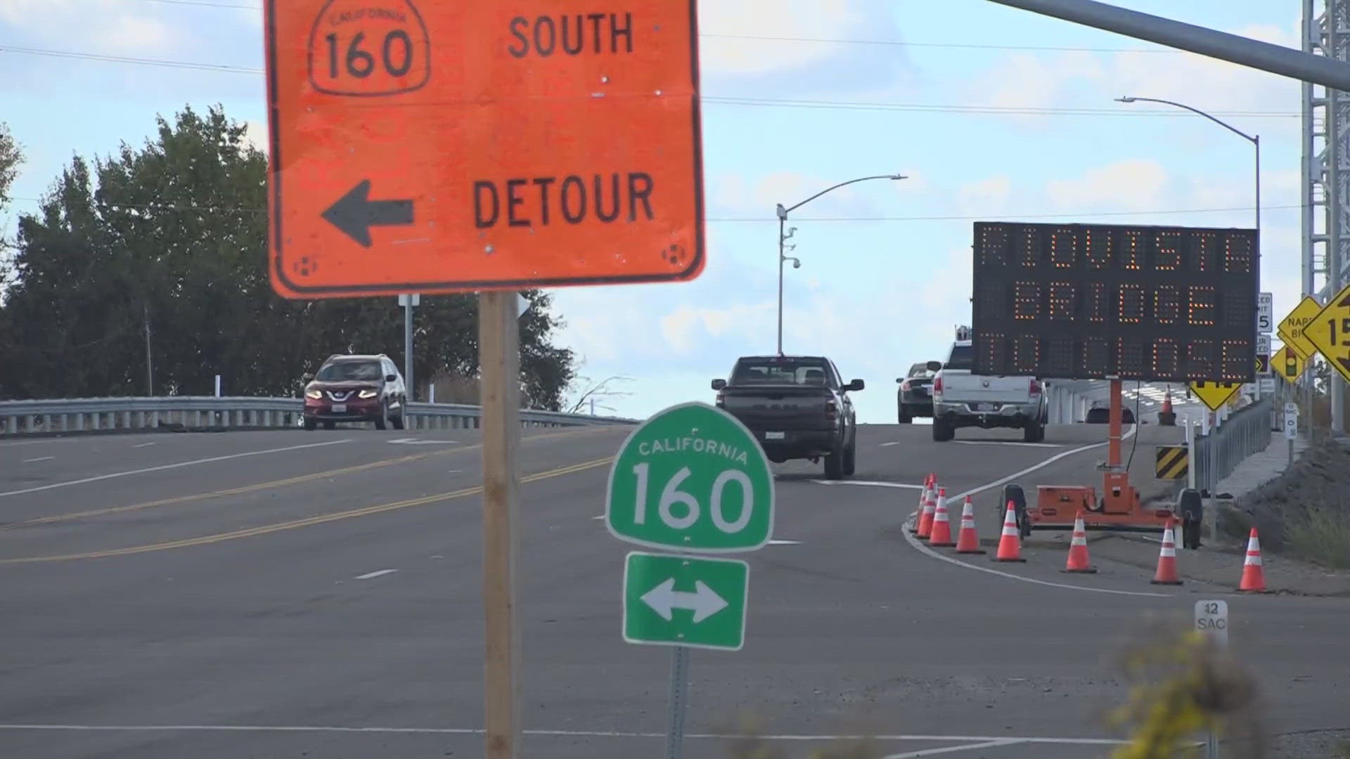 In a few hours, Highway 12 will close at the Rio Vista Bridge for a weekend of roadwork. 