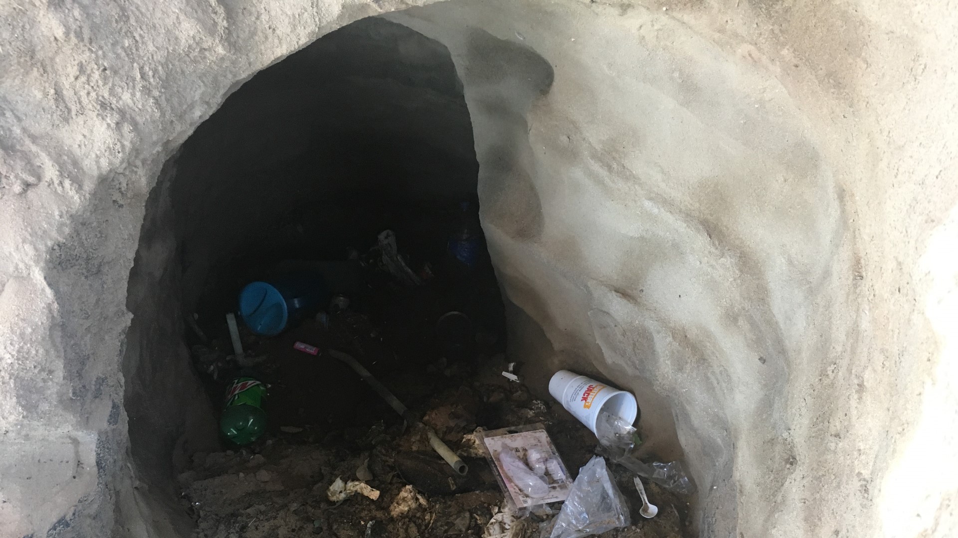 A hole under an overpass near Highway 99 has officials concerned about the embankment's integrity. For the Manteca's public works director, it's something he hasn't seen in the 12 year's he's been serving as a director.