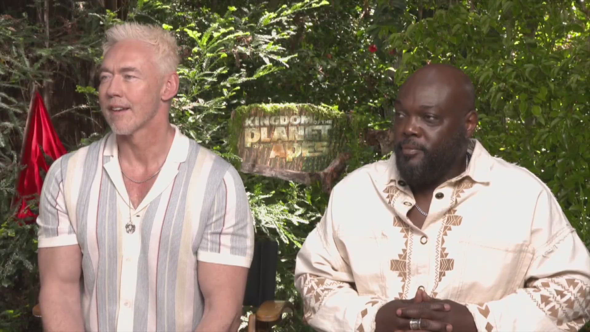 Kevin Durand and Peter Macon talk experience working on "Kingdom of the Planet of the Apes."