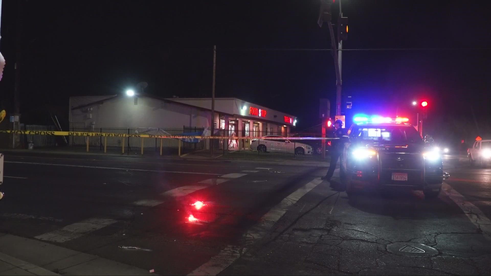 One person was killed after being hit by a vehicle in South Sacramento Thursday evening.
