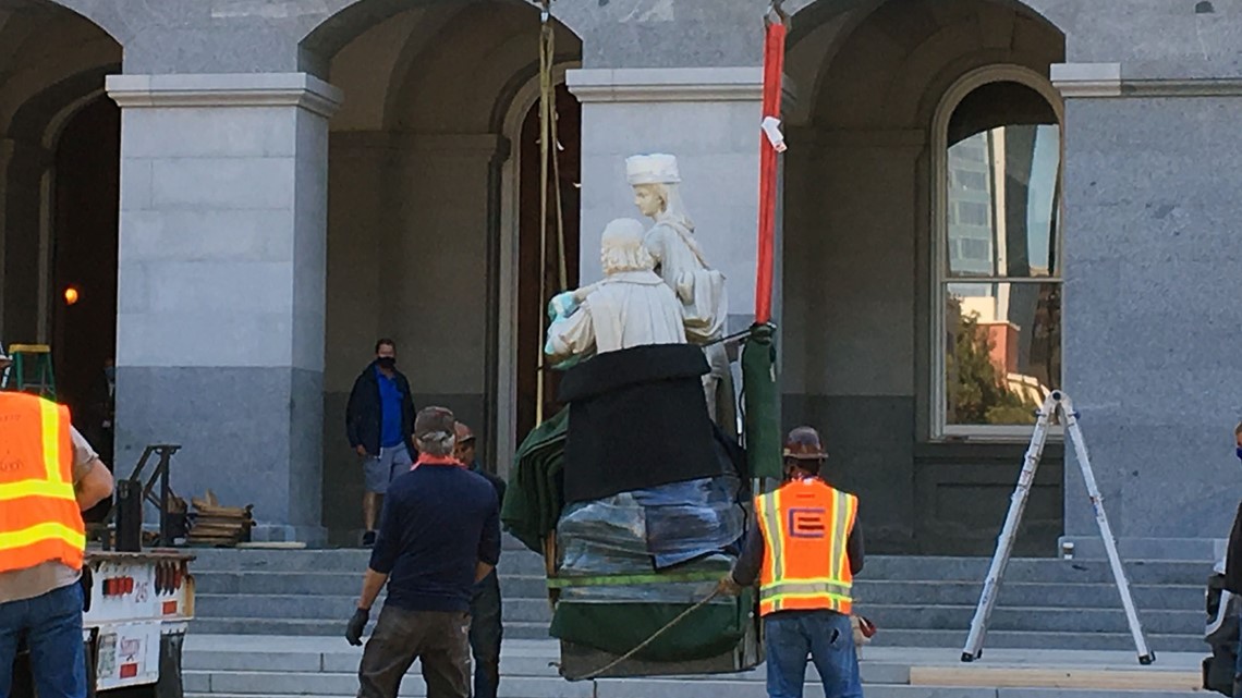 Statue Of Christopher Columbus Removed From California Capitol | Abc10.com