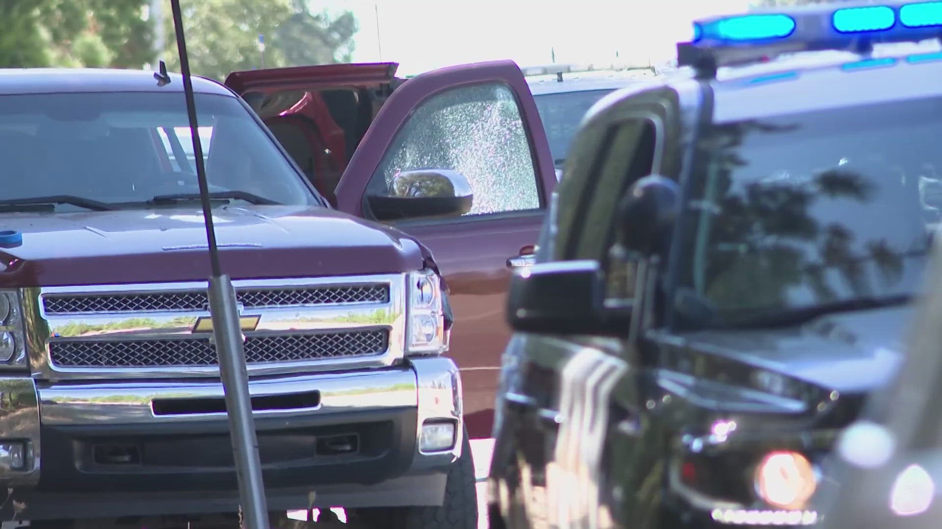 CHP officers said they found the woman, who had suffered a fatal gunshot wound, inside a Chevrolet truck along eastbound Highway 50.