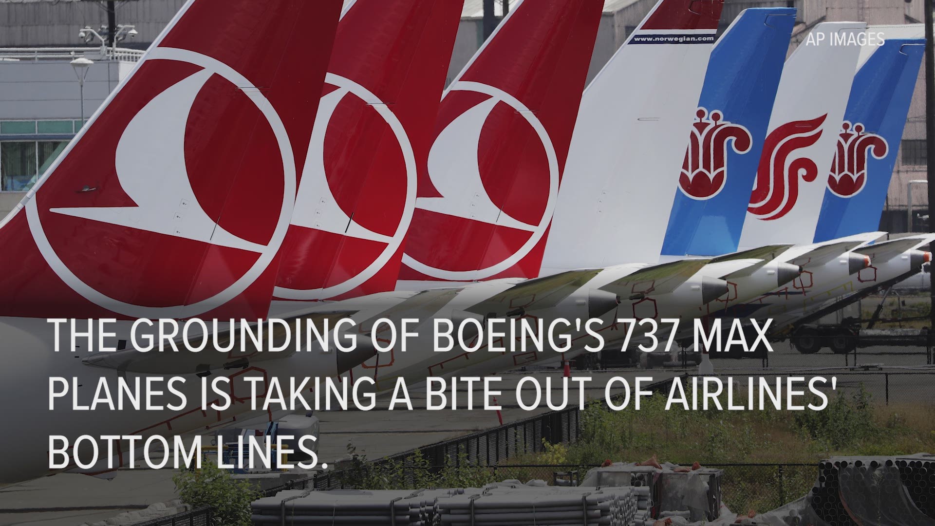 The grounding of Boeing 737 Max planes is costing airlines money.