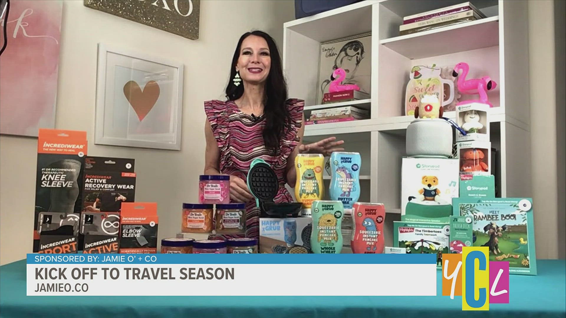 Here are some must-have products for enjoying time at home, entertaining or taking a fun trip away! This segment is paid for by Jamie O’ + Co.
