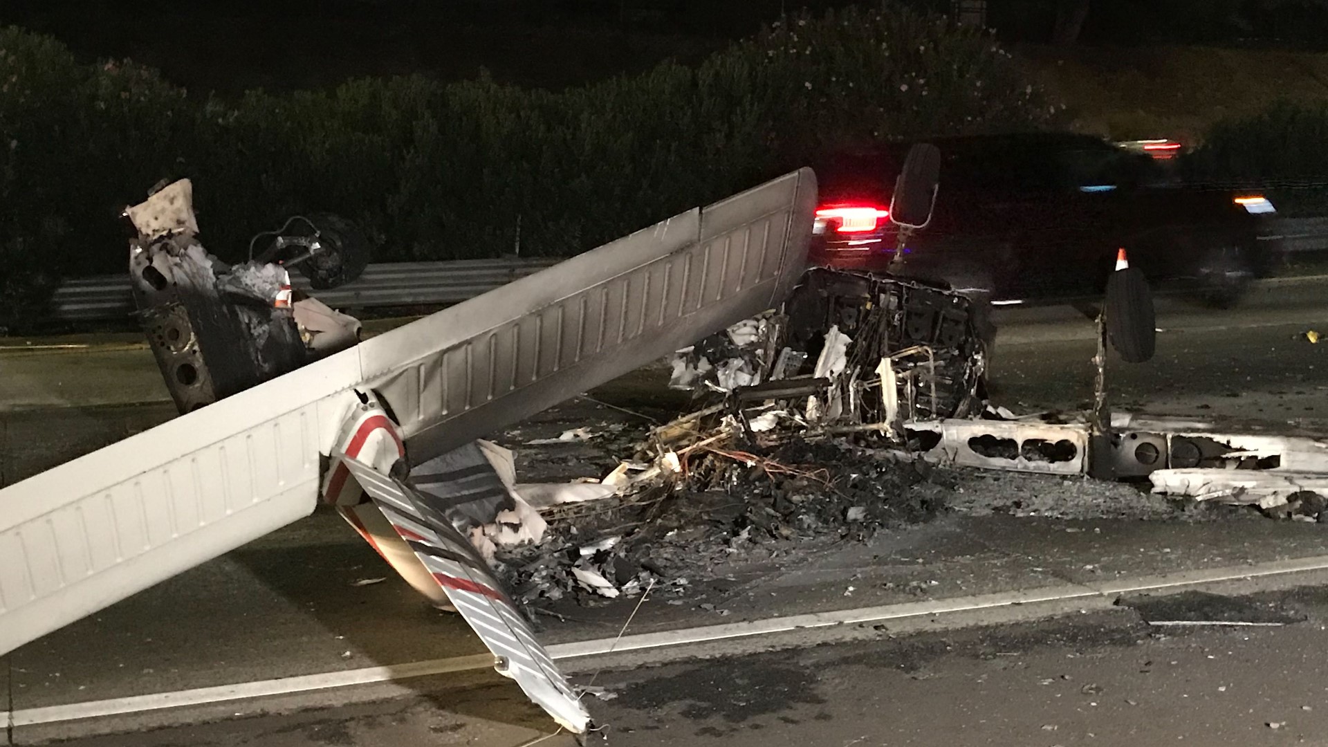 ABC10's Becca Habegger gives a run down on the latest after a plane crashed onto Highway 99 in Modesto.
