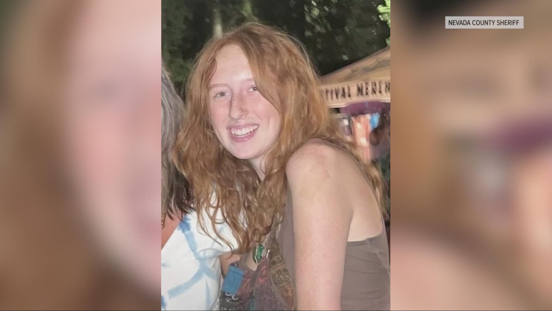 Trinity was last seen Wednesday night walking away from a house in Nevada County.