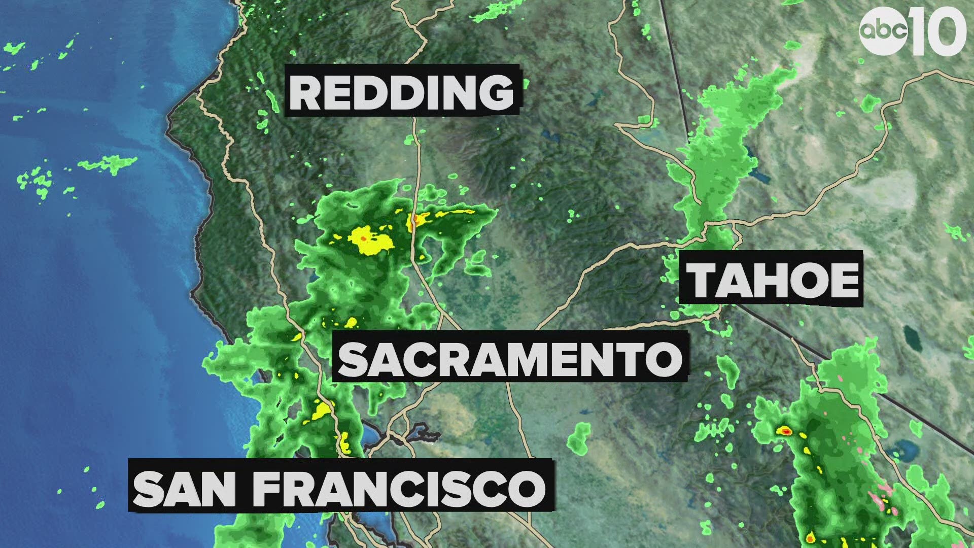 Rain chances for Northern California over the next two days