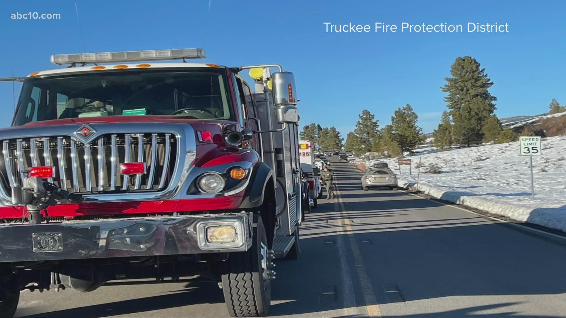 According to a post from the Truckee Fire Protection District, five other people were able to get out of the water, while one person is still missing.
