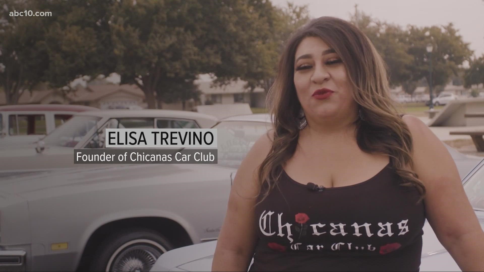 The members of a women's car club in Modesto called "Chicanas Car Club" explain the importance of women in the lowrider community.