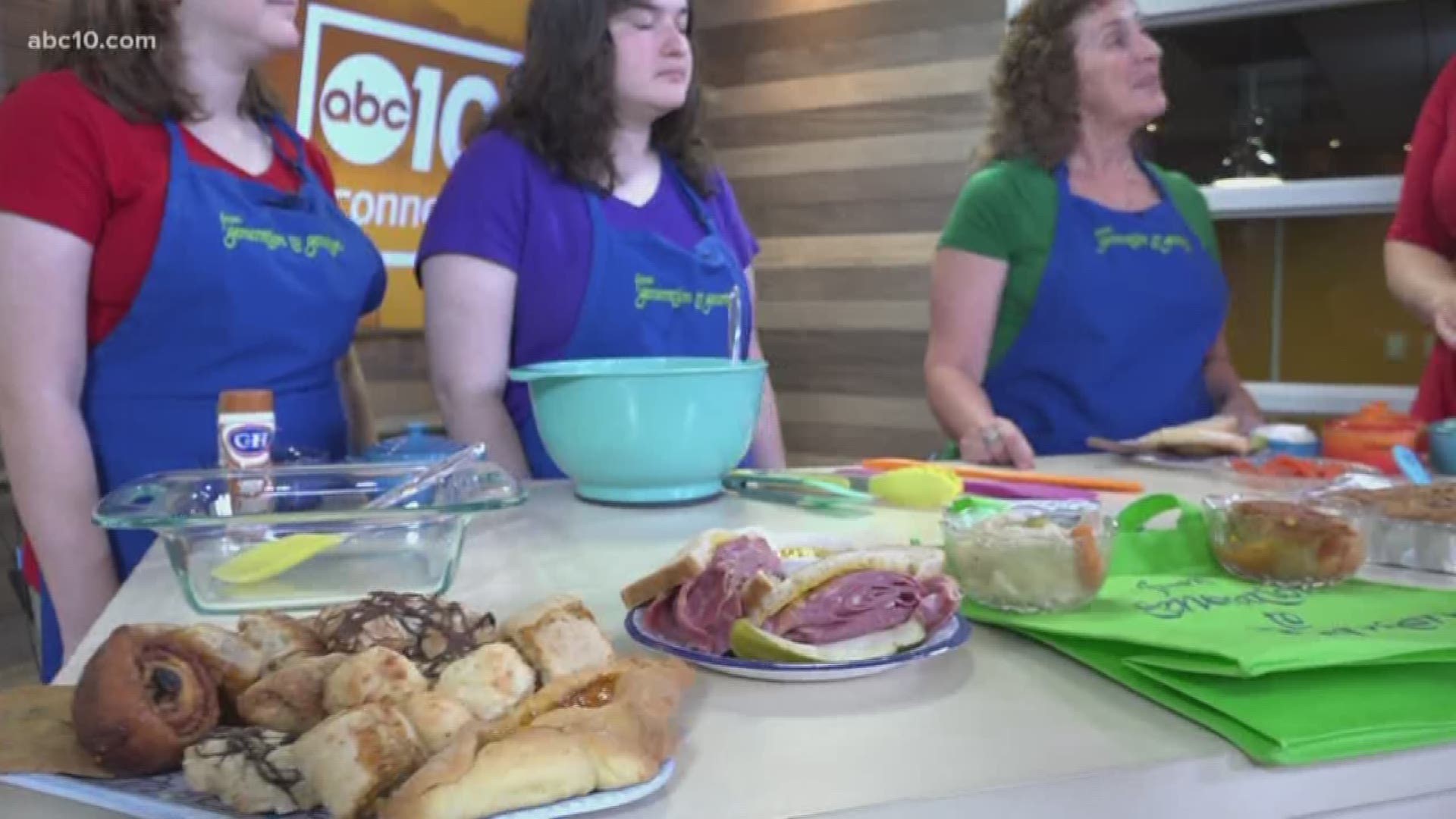 Jan Hessing, from Congregation Beth Shalom, shows off some delicious food and talks about the Sacramento Jewish Food Faire, happening Sunday, August 26, in Carmichael.