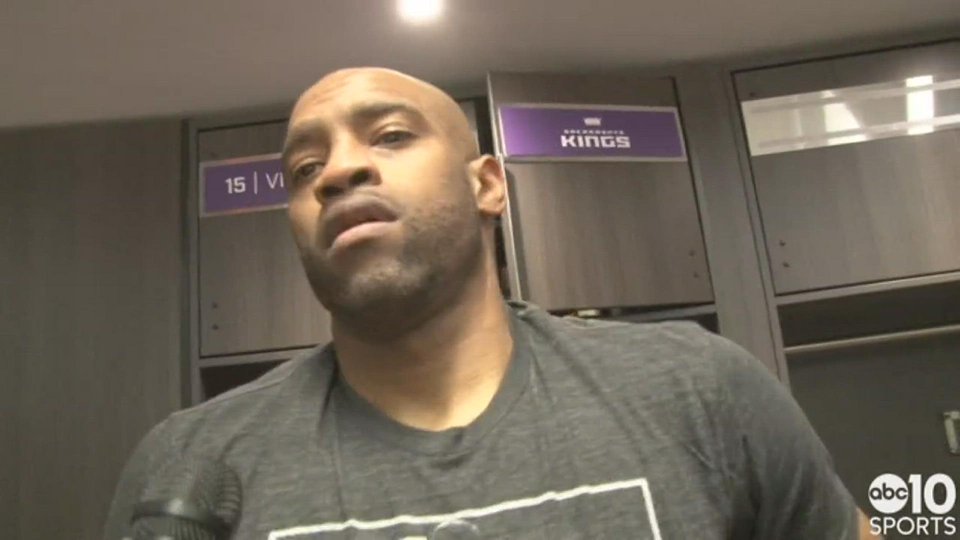 Kings forward Vince Carter discusses Thursday's heart-breaking loss to the Oklahoma City Thunder, the buzzer-beater from Russell Westbrook and his deep three-point attempt in the team's final possession.