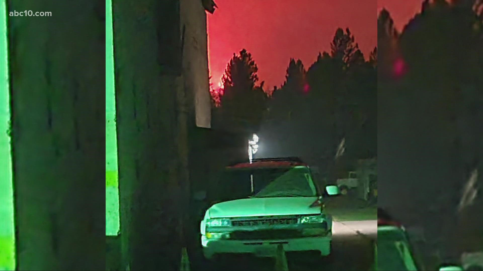 The Dixie Fire gave some challenges for firefighters on Monday, prompting evacuation orders for Greenville in Plumas County.