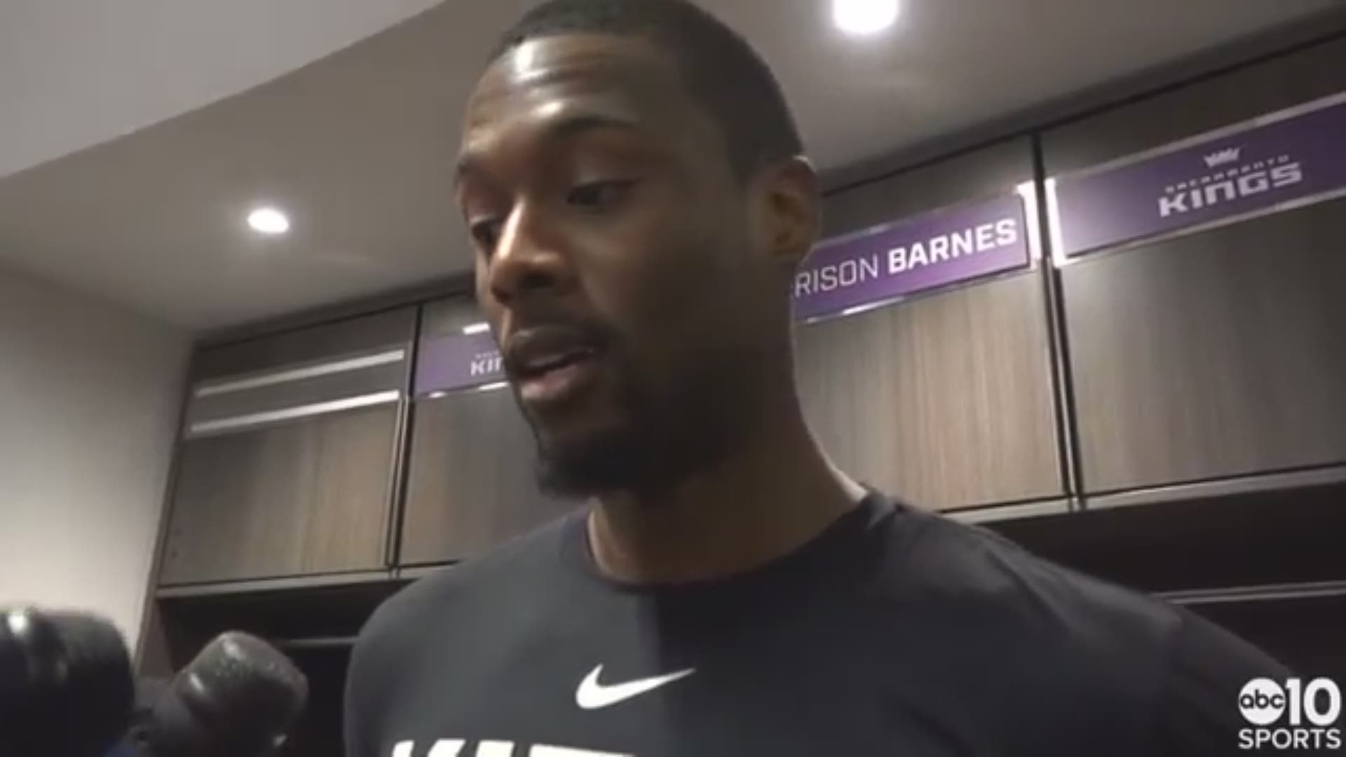 Harrison Barnes talks about making his debut for the Kings on Friday night in front of a sold out Sacramento crowd, being inserted into the starting lineup and his performance in the 102-96 victory over Dwyane Wade and the Miami Heat.