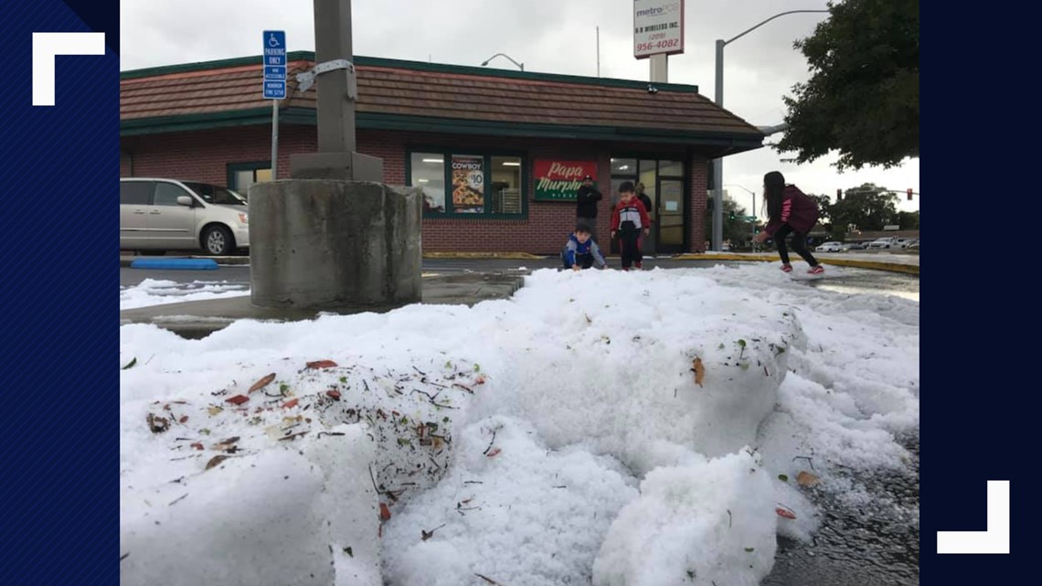 Is it hail or snow? Sacramento residents wondering what type of the