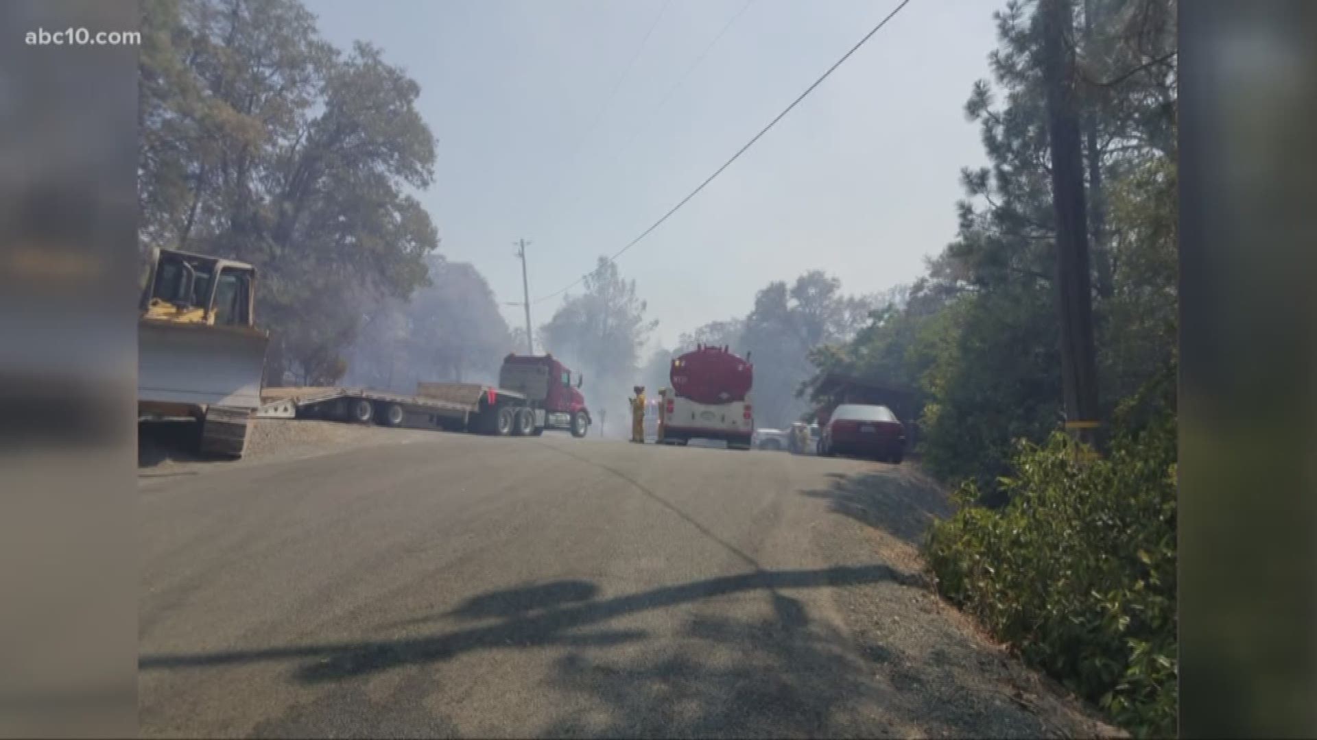 Cal Fire has issued mandatory evacuations in Nevada County Sunday afternoon due to a grass fire.