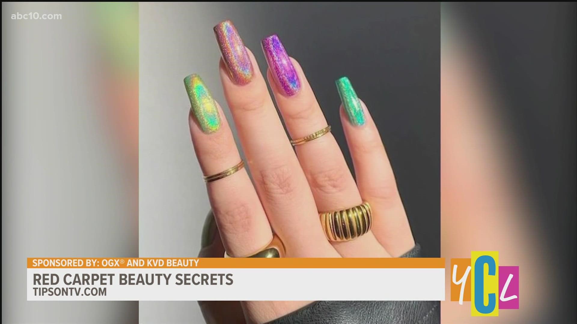 A former Rockette and celebrity stylist shares timely tips for celebrity glam on a budget. This segment paid for by OGX® and KVD Beauty.