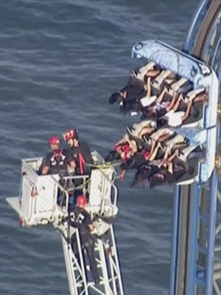 Riders rescued from Texas roller coaster after being stuck for hours ...