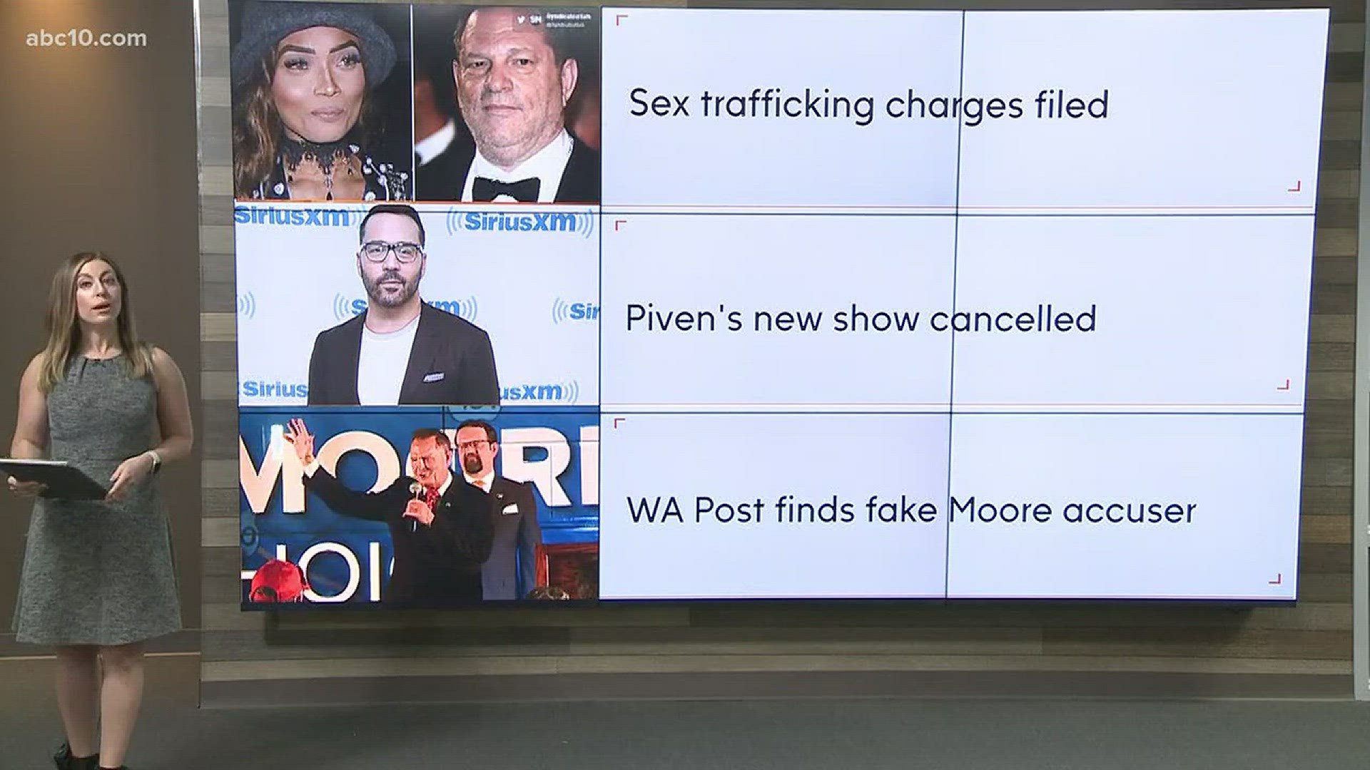 News headlines: Weinstein sex trafficking, Jeremy Piven and Washington Post  set up