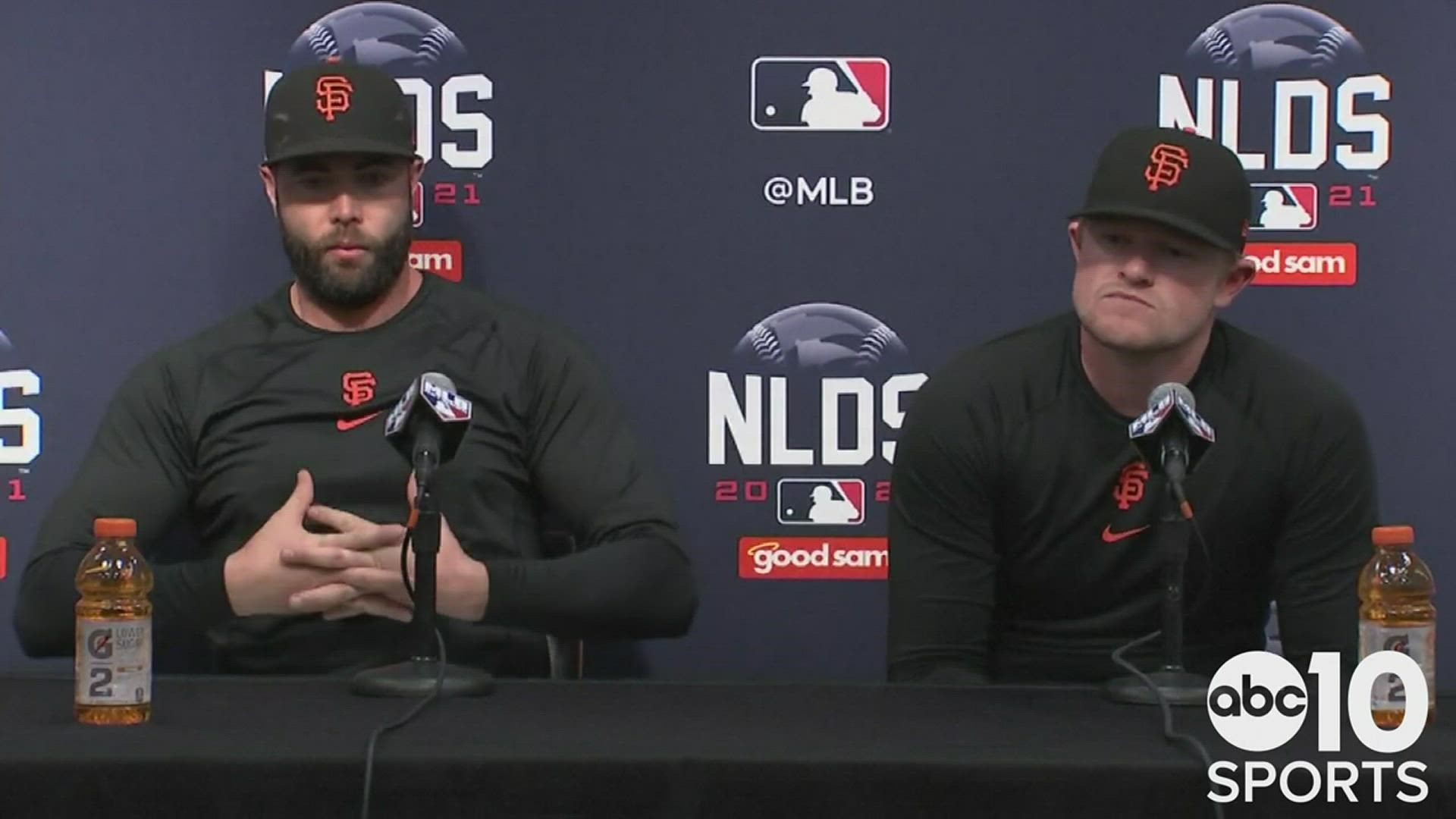 Darin Ruf and Logan Webb give their thoughts of the Game 5 series ending loss to the Dodgers in the National League Division Series and the controversial final out.