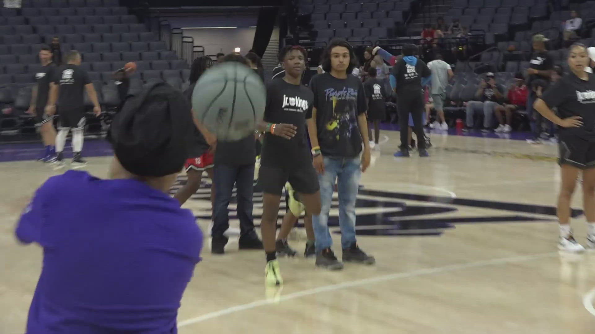 Hundreds of kids were at the Golden 1 Center Thursday to take advantage of this program to have opportunities to participate in community activities this summer.