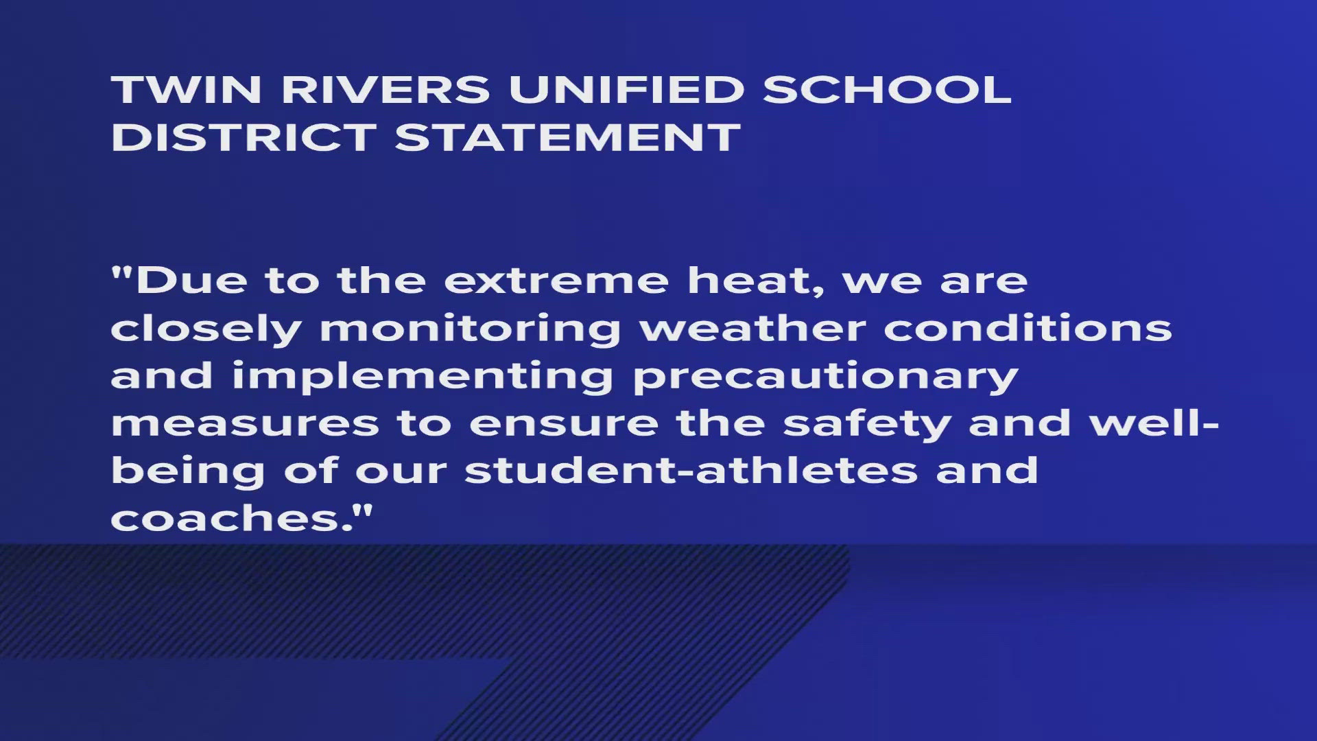 Schools statewide must now use a web bulb globe temperature device. It bases temperatures on a color-coded chart, with the color black in the danger zone.