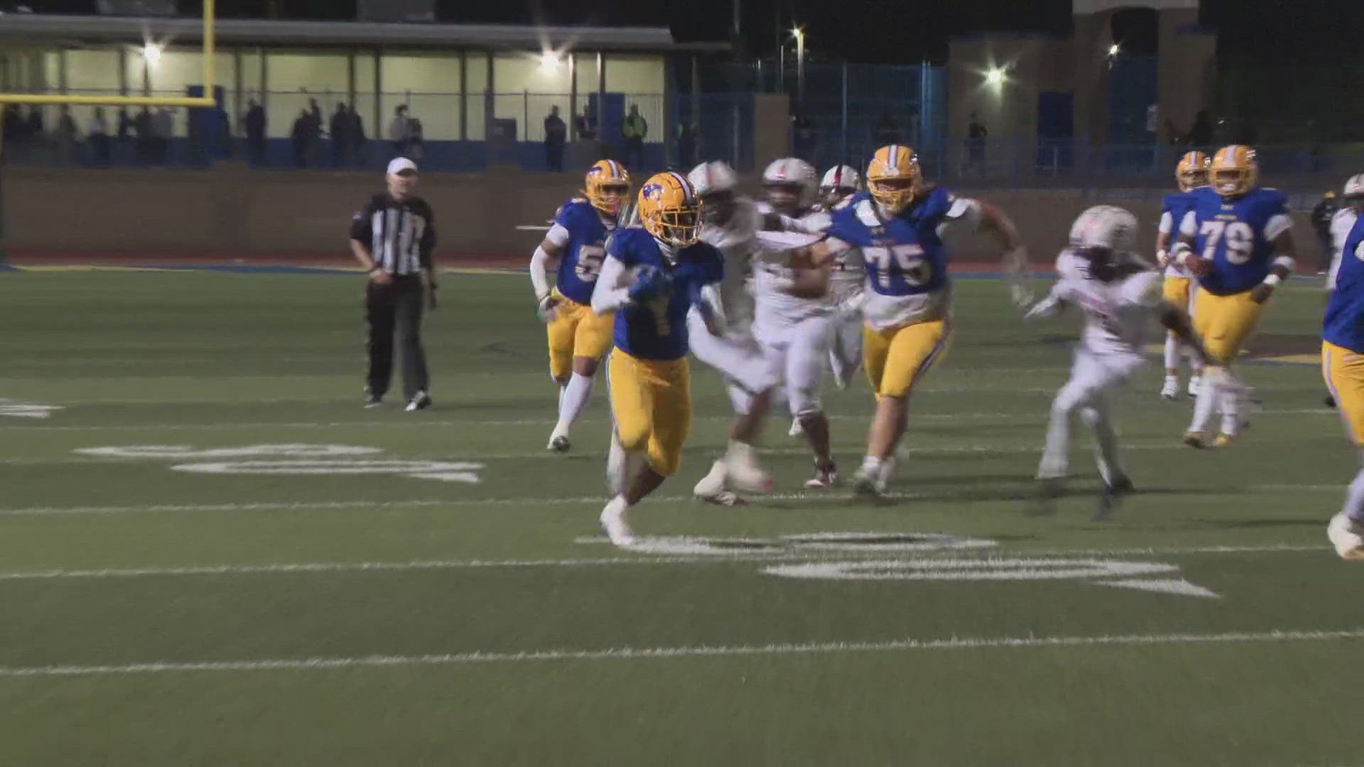 Edison at Grant High School highlights for football season opener.  Grant won 28-7.