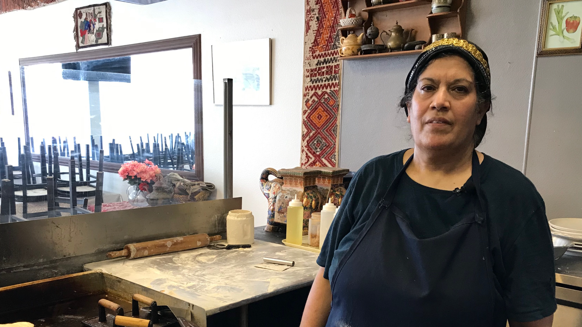 The owner of Afghan restaurant Chopan Kabab in Elk Grove said she hasn't been able to sleep because she's sick with worry about the news in Afghanistan.