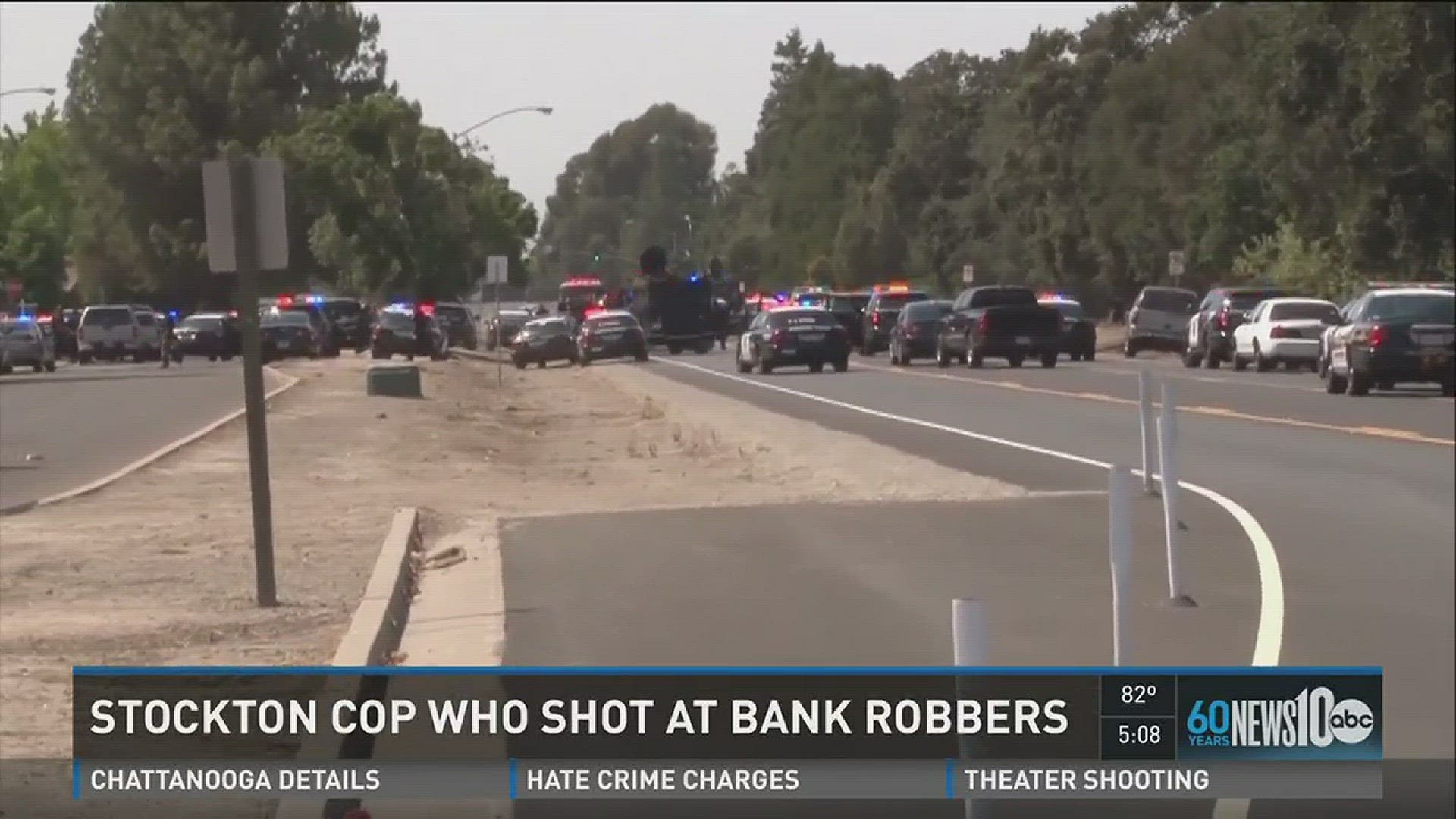 A retired Stockton police captain said he shot at bank robbery suspects during the police chase that ended in a deadly shootout last year. (Wednesday, July 22, 2015)