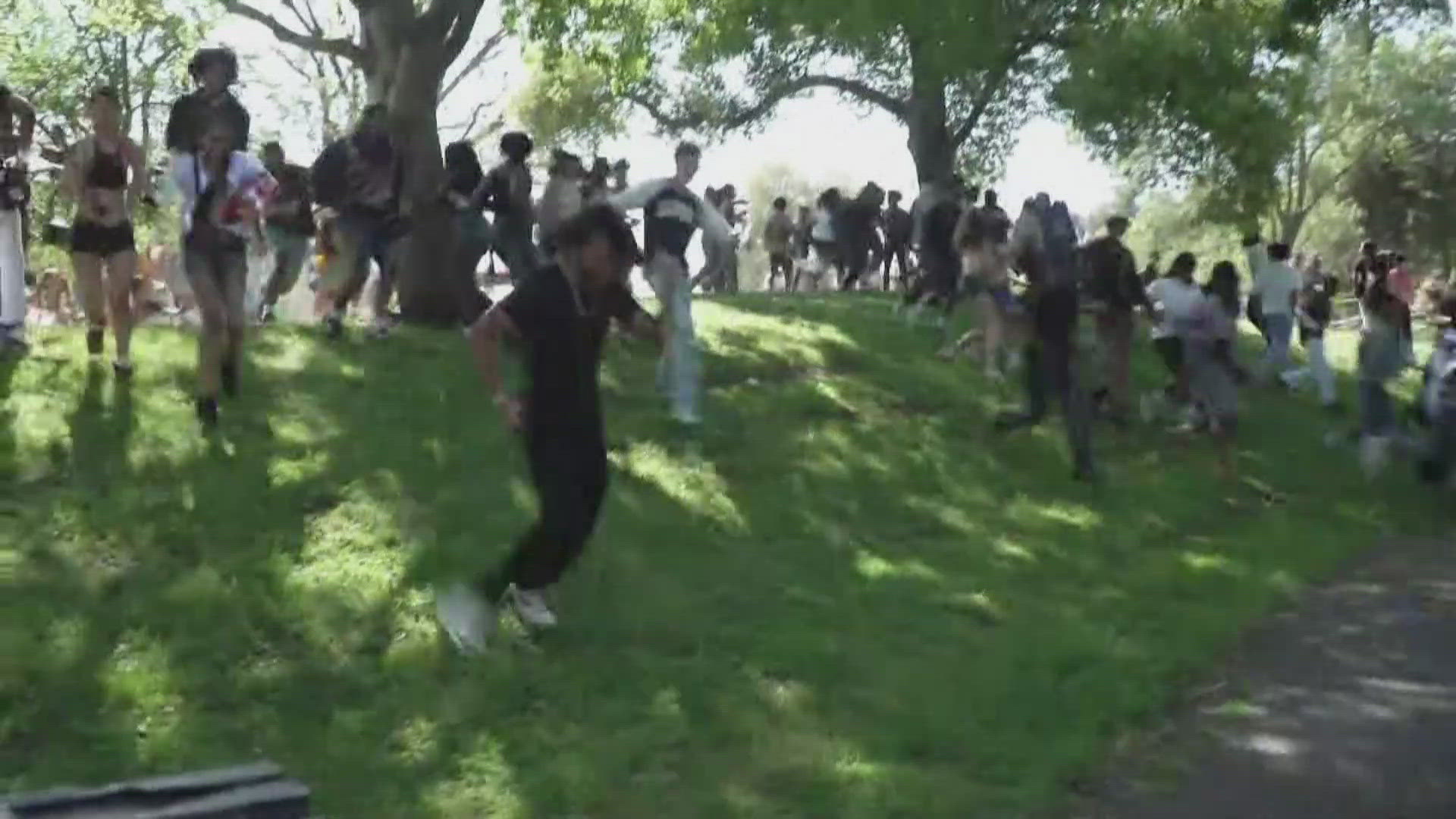 Three people were hurt at a Picnic Day event at a Davis park. They're expected to survive.