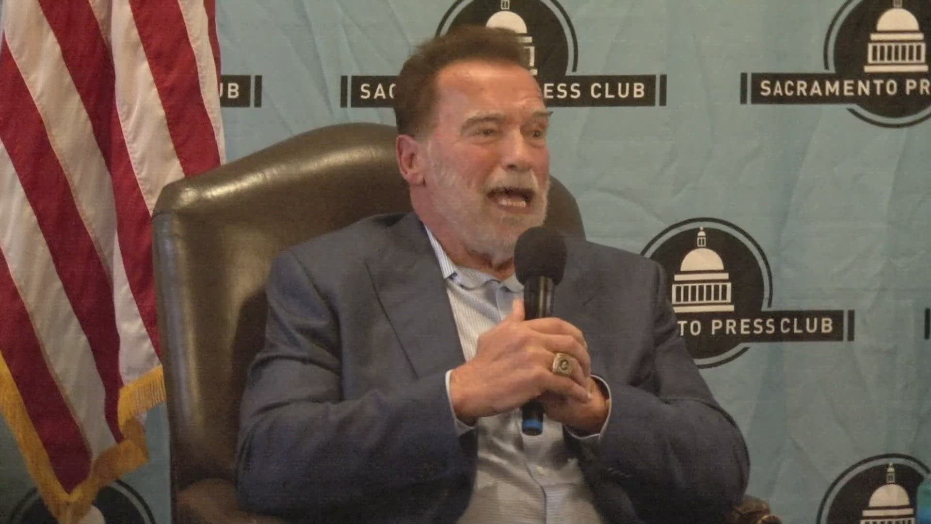 The former governor spoke about his time in office with the Sacramento Press Club Friday.