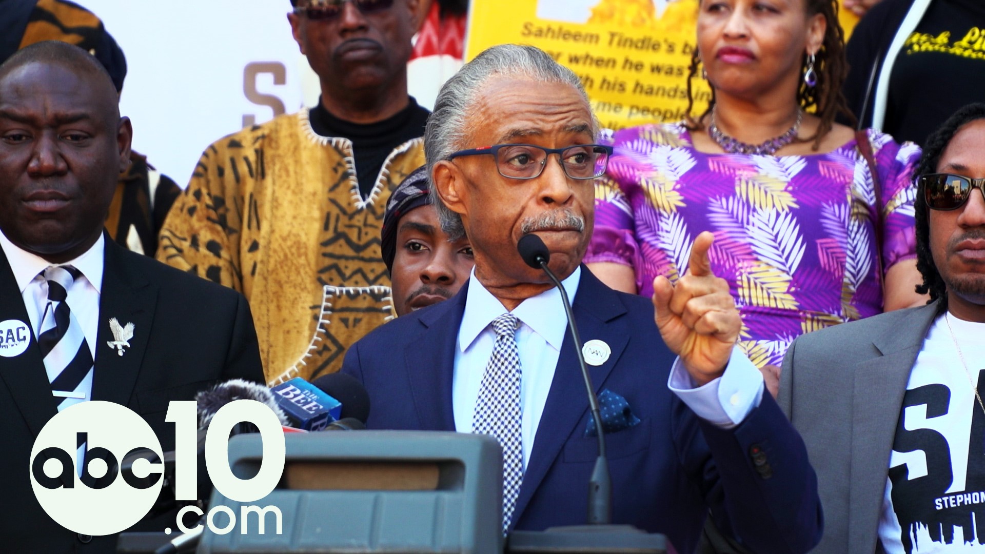 A year after the fatal shooting, Rev. Al Sharpton returns to Sacramento and blasts District Attorney Anne Marie Schubert's decision not to prosecute the officers who shot and killed Stephon Clark.