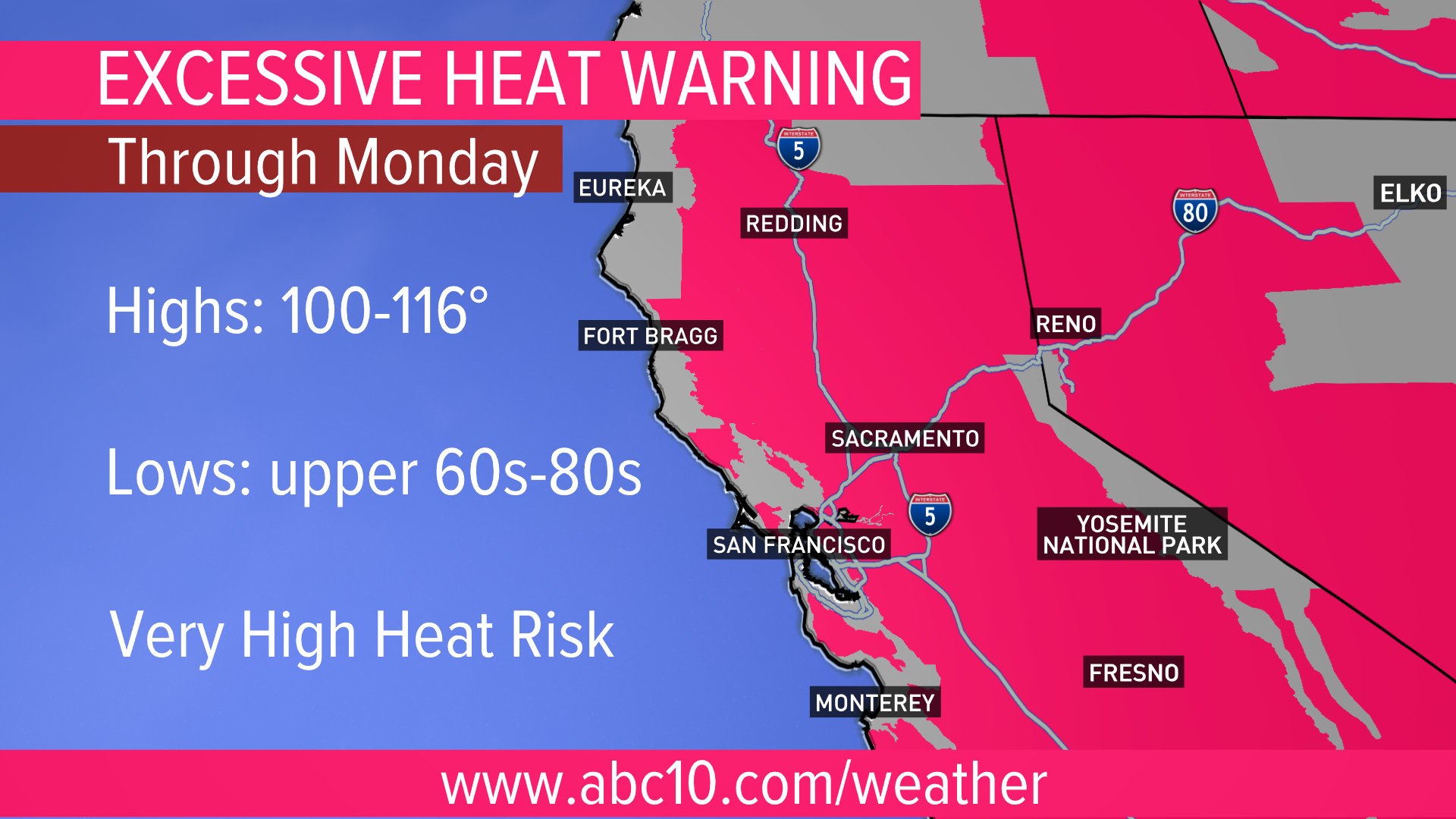 A heat wave is upon California. Where will it be the hottest?