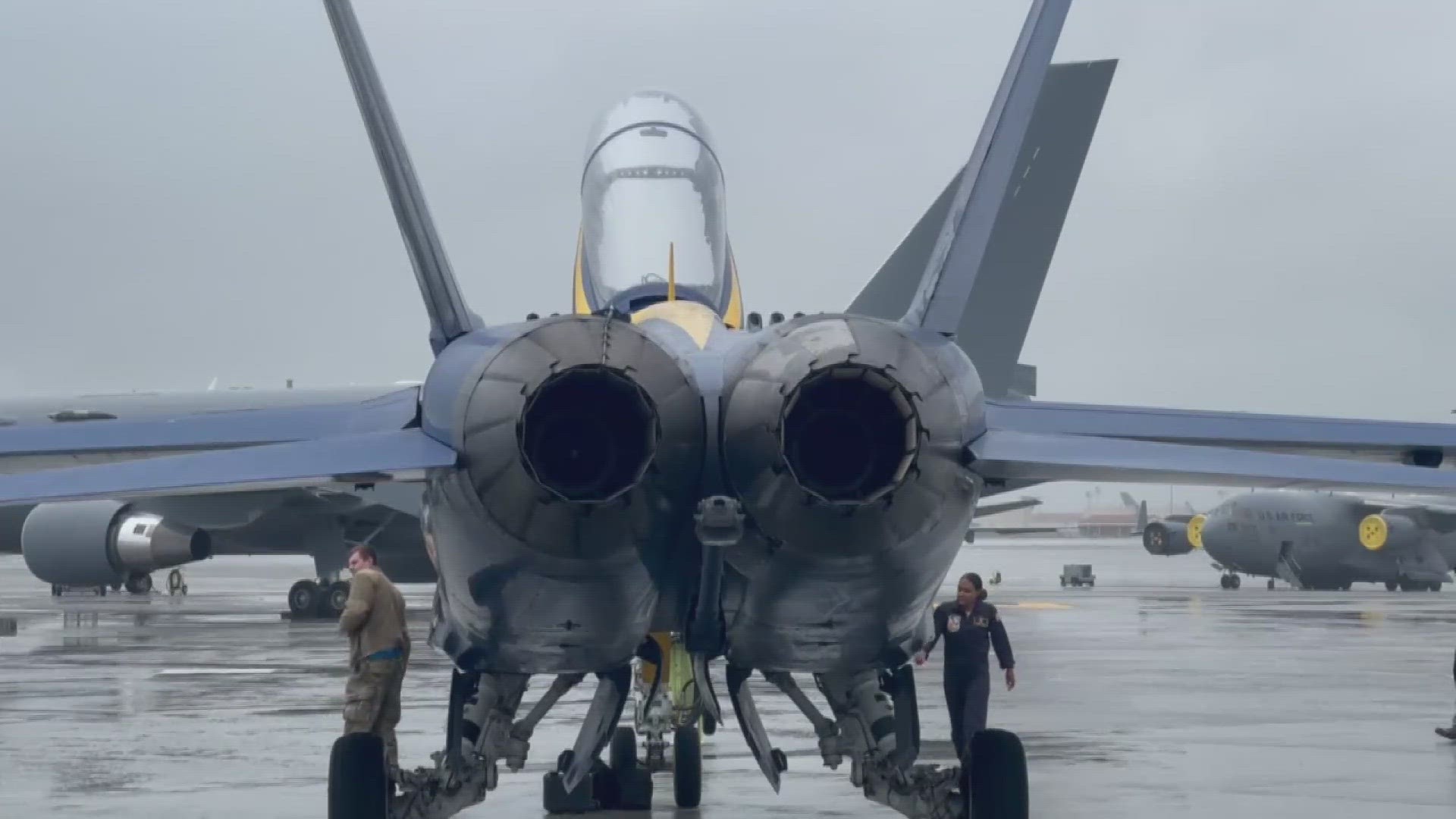 Two lucky community members get to go up in the sky with the Blue Angels for the 2024 Wings Over Solano Airshow at Travis Airforce Base.