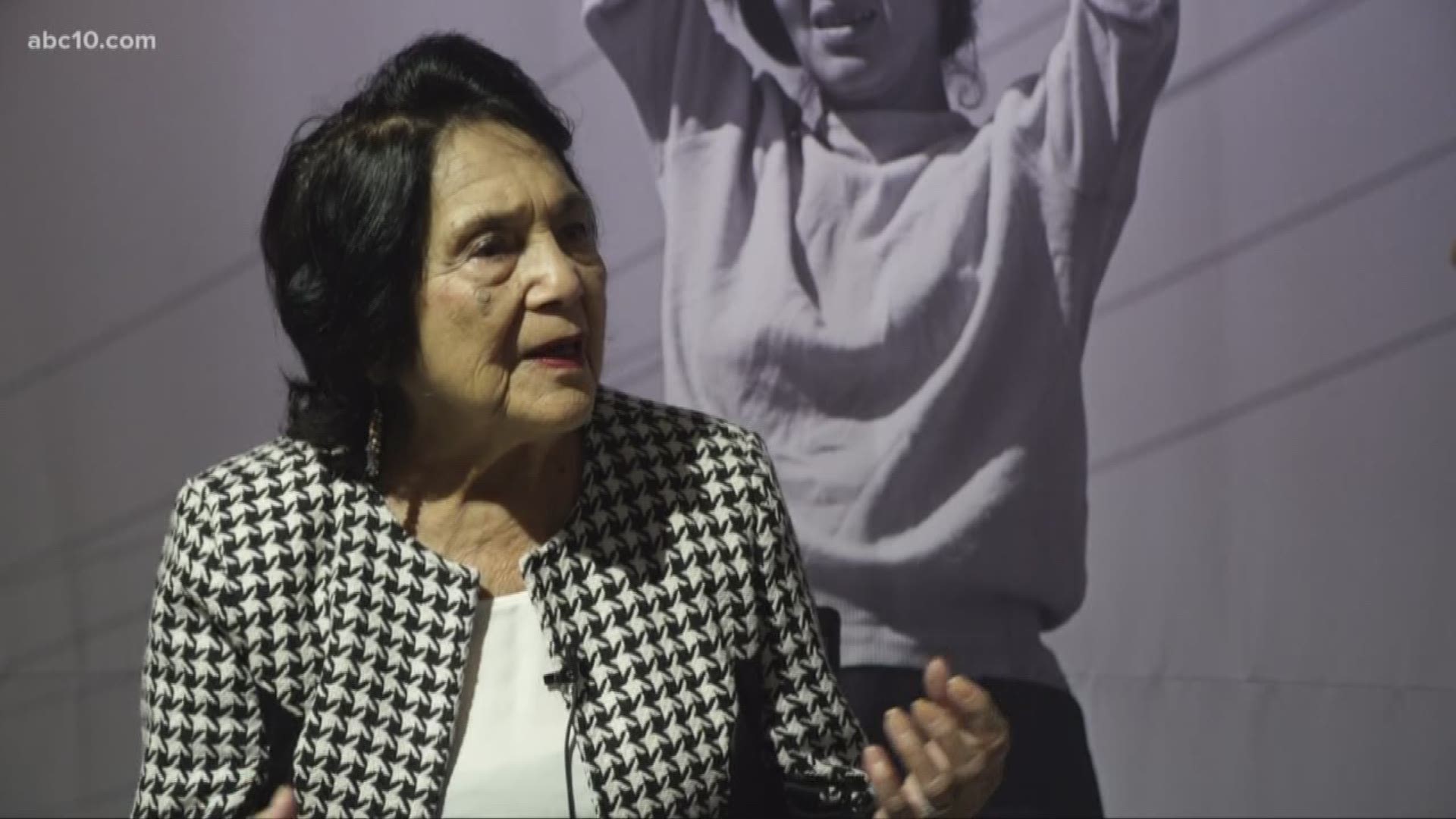 The official unveiling of Dolores Huerta Plaza will happen Thursday at 12:30 p.m. The event is free and open to the public.